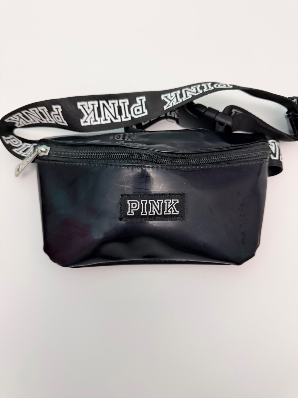 PINK Victoria's Secret Black Logo Belt Bag